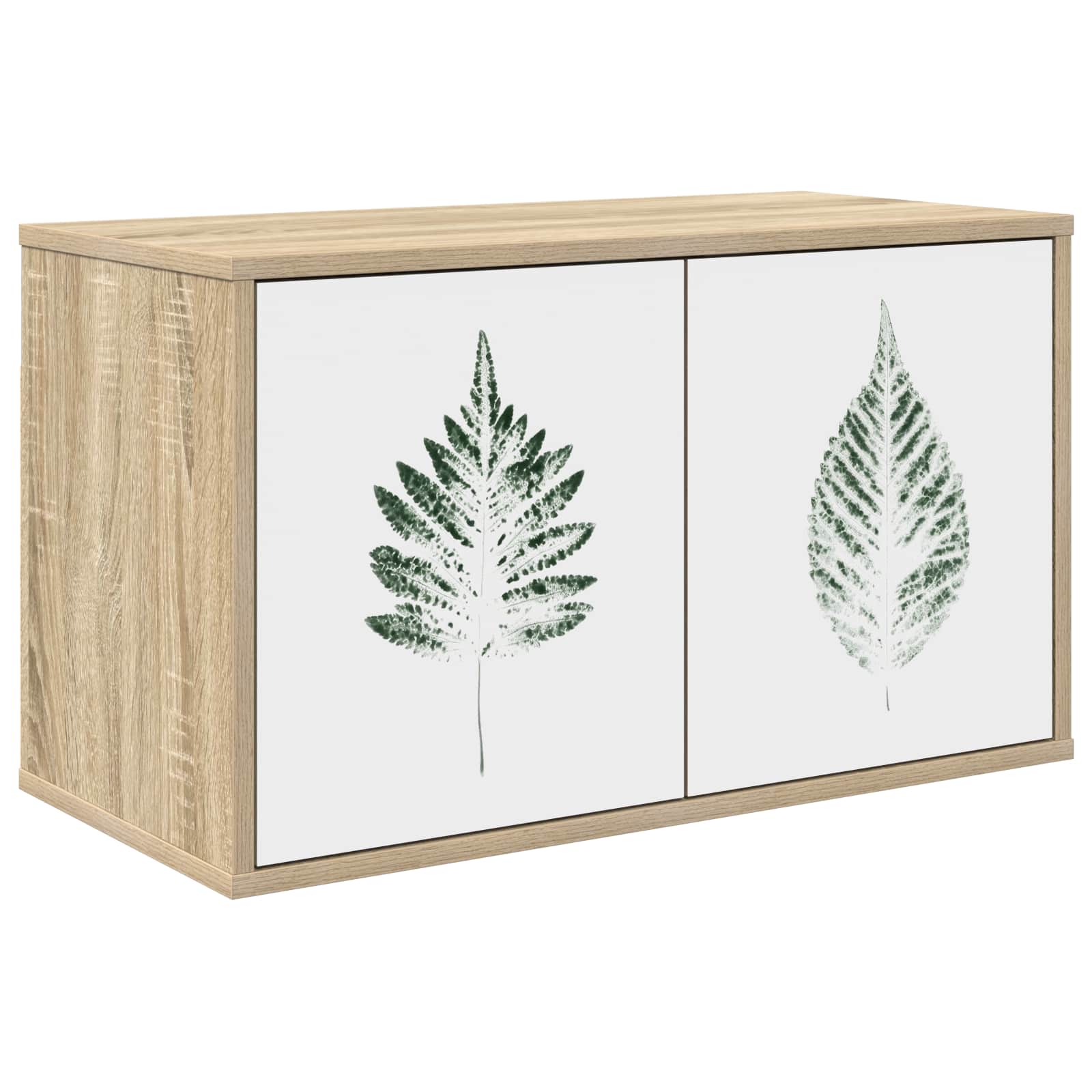 vidaXL Wall-mounted TV Cabinet HANAU 69 x 33 x 40 cm Sonoma Oak 1