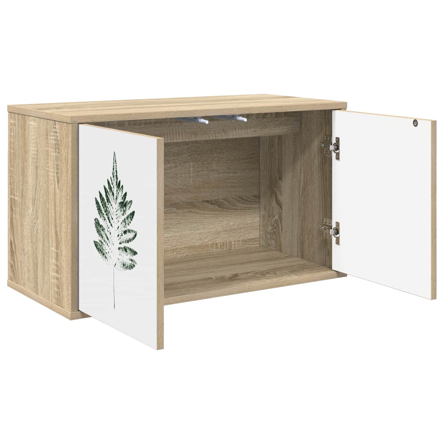 vidaXL Wall-mounted TV Cabinet HANAU 69 x 33 x 40 cm Sonoma Oak 2