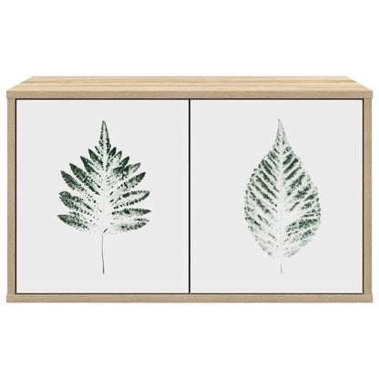 vidaXL Wall-mounted TV Cabinet HANAU 69 x 33 x 40 cm Sonoma Oak 3