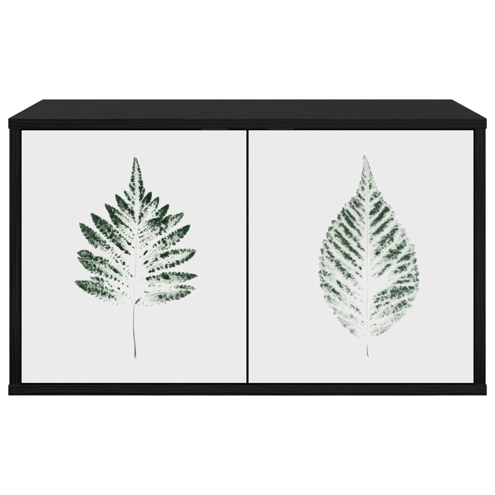 vidaXL Wall-mounted TV Cabinet HANAU 69 x 33 x 40 cm Black Oak 3