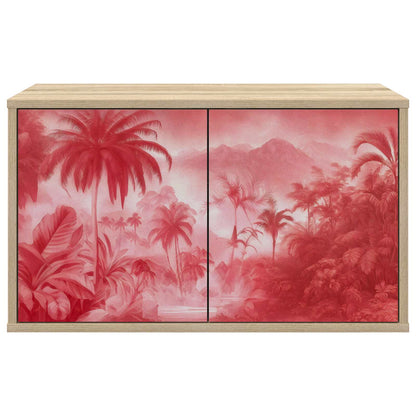 vidaXL Wall-mounted TV Cabinet AACHEN 69 x 33 x 40 cm Sonoma Oak 3