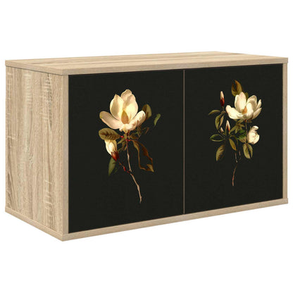 vidaXL Wall-mounted TV Cabinet BREMEN 69 x 33 x 40 cm Sonoma Oak 1