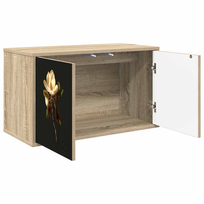vidaXL Wall-mounted TV Cabinet BREMEN 69 x 33 x 40 cm Sonoma Oak 2