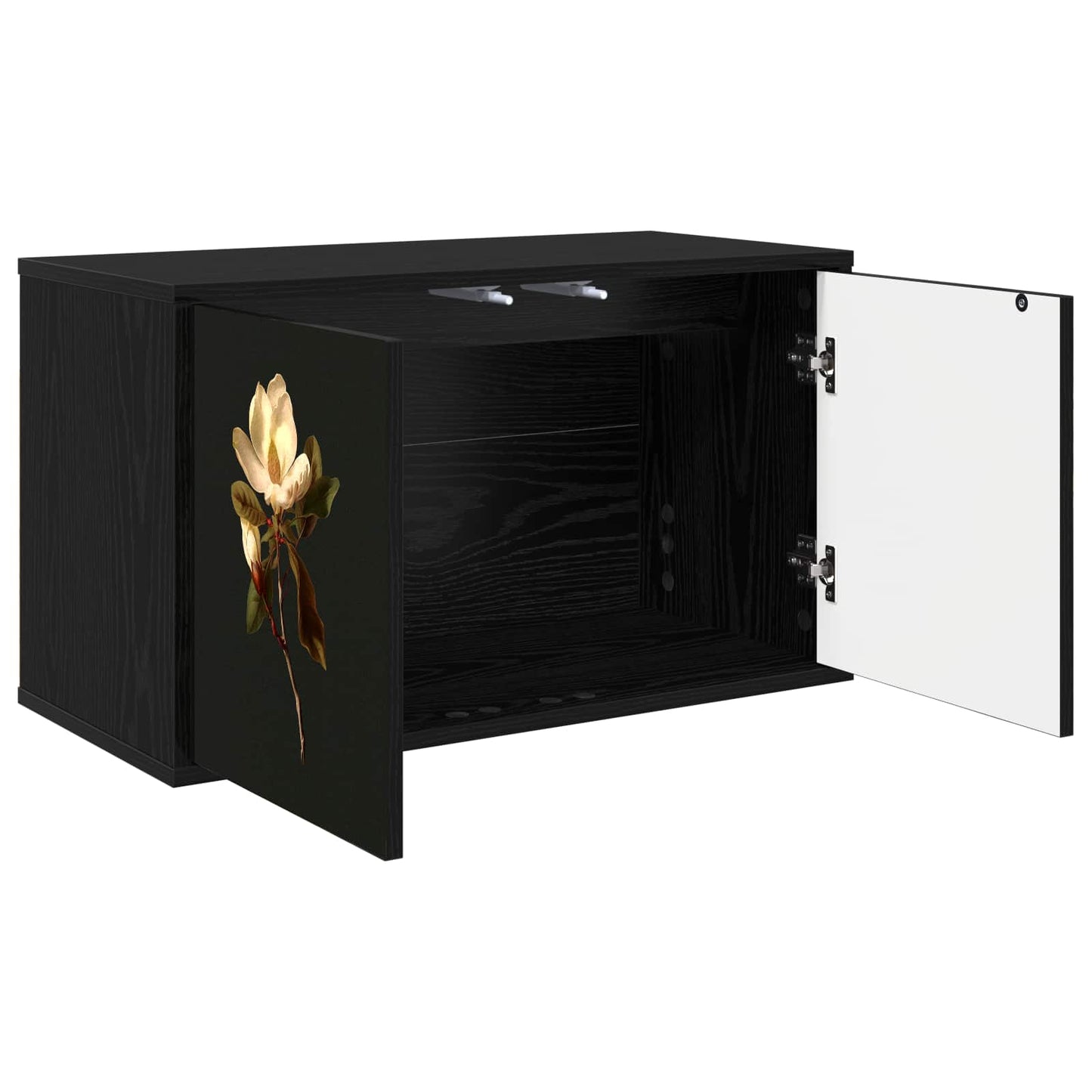 vidaXL Wall-mounted TV Cabinet BREMEN 69 x 33 x 40 cm Black Oak 2