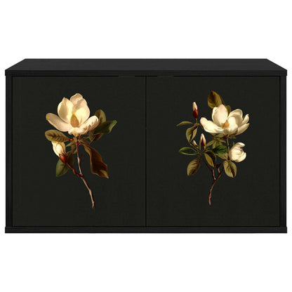 vidaXL Wall-mounted TV Cabinet BREMEN 69 x 33 x 40 cm Black Oak 3