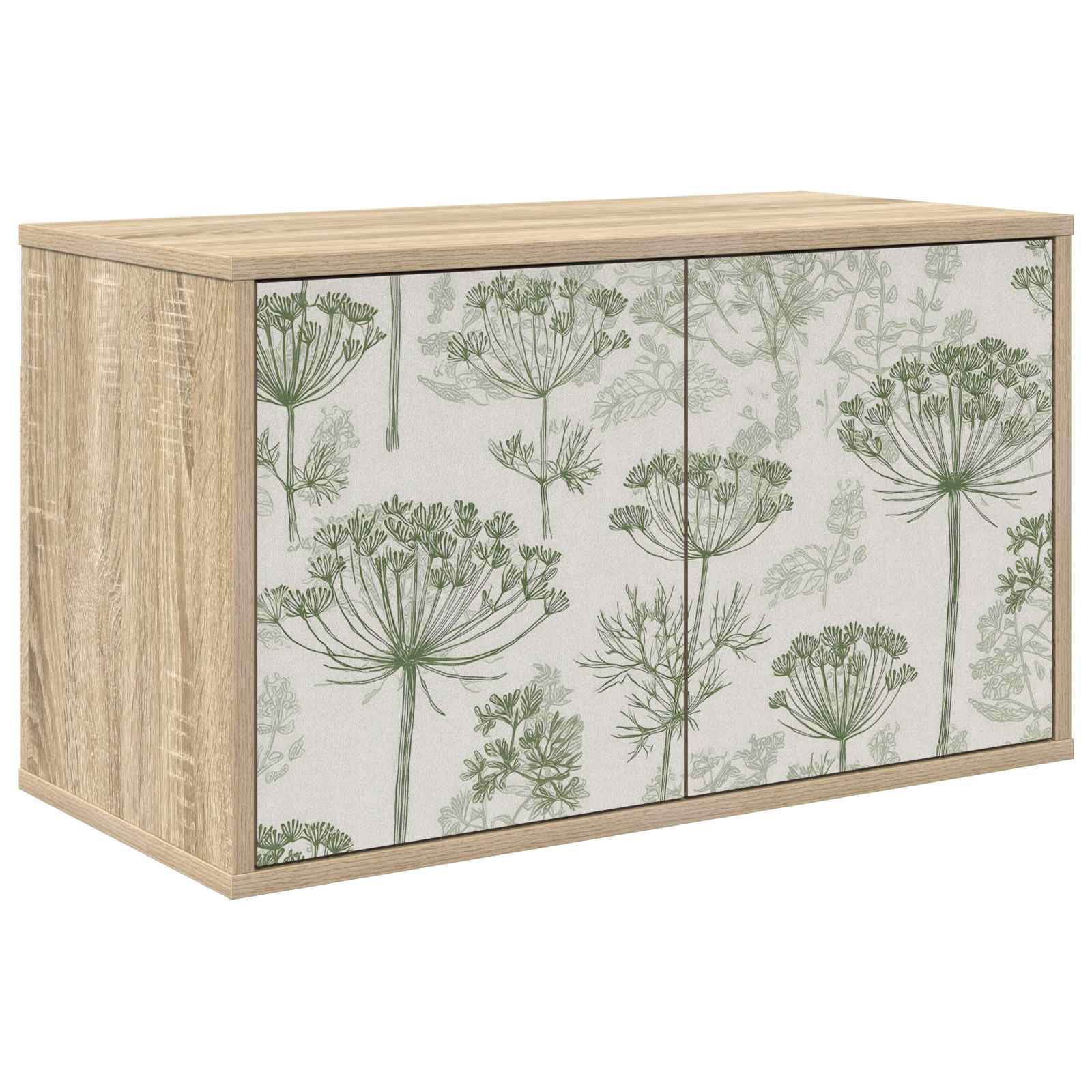 vidaXL Wall-mounted TV Cabinet GOTHA 69 x 33 x 40 cm Sonoma Oak 1