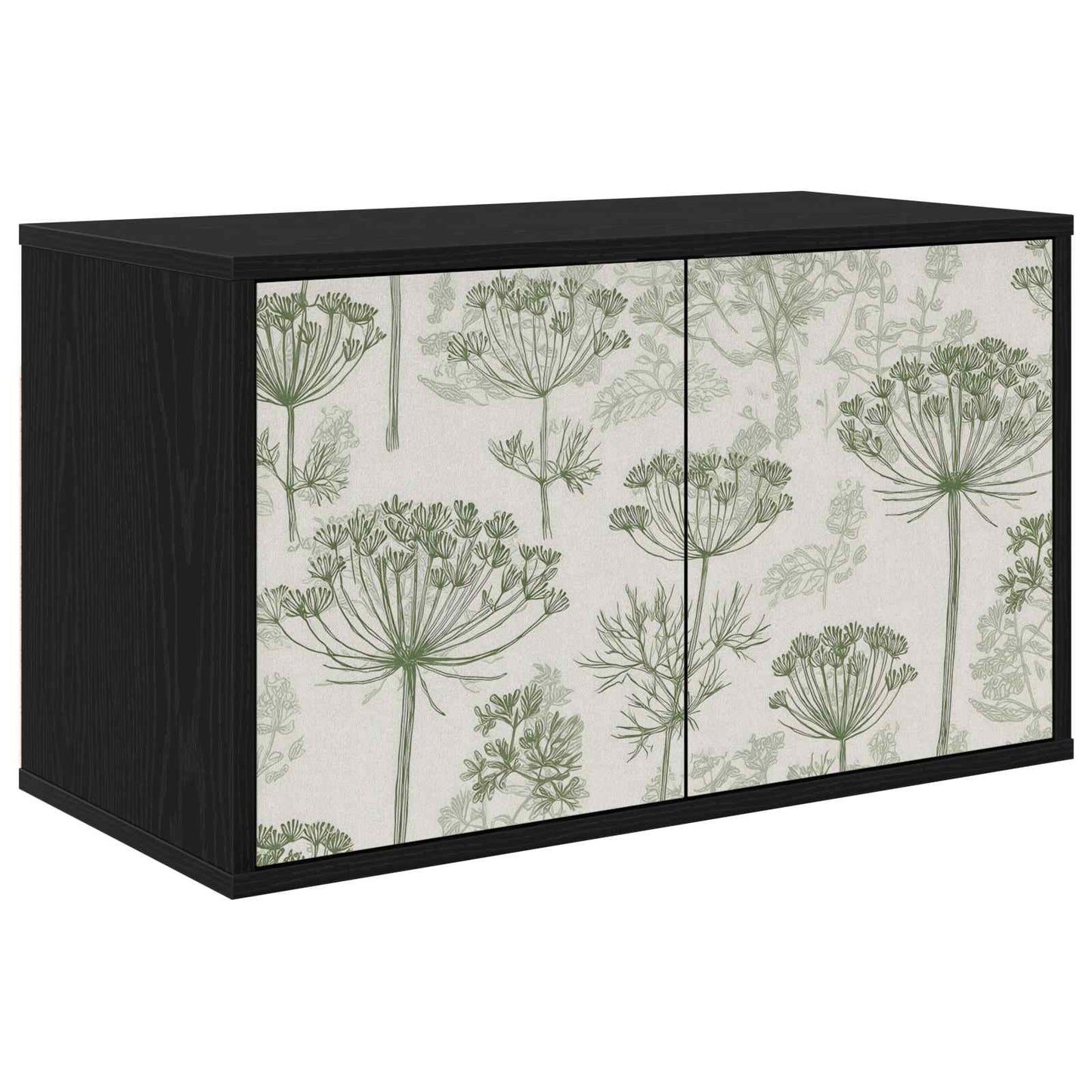 vidaXL Wall-mounted TV Cabinet GOTHA 69 x 33 x 40 cm Black Oak 1