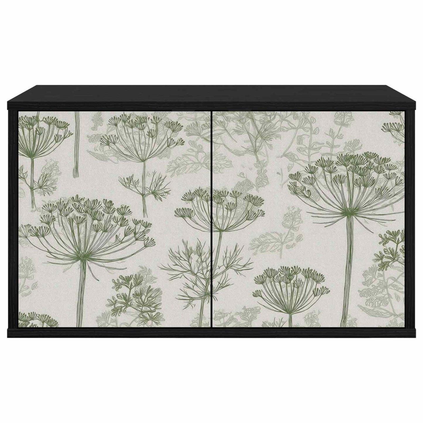 vidaXL Wall-mounted TV Cabinet GOTHA 69 x 33 x 40 cm Black Oak 3
