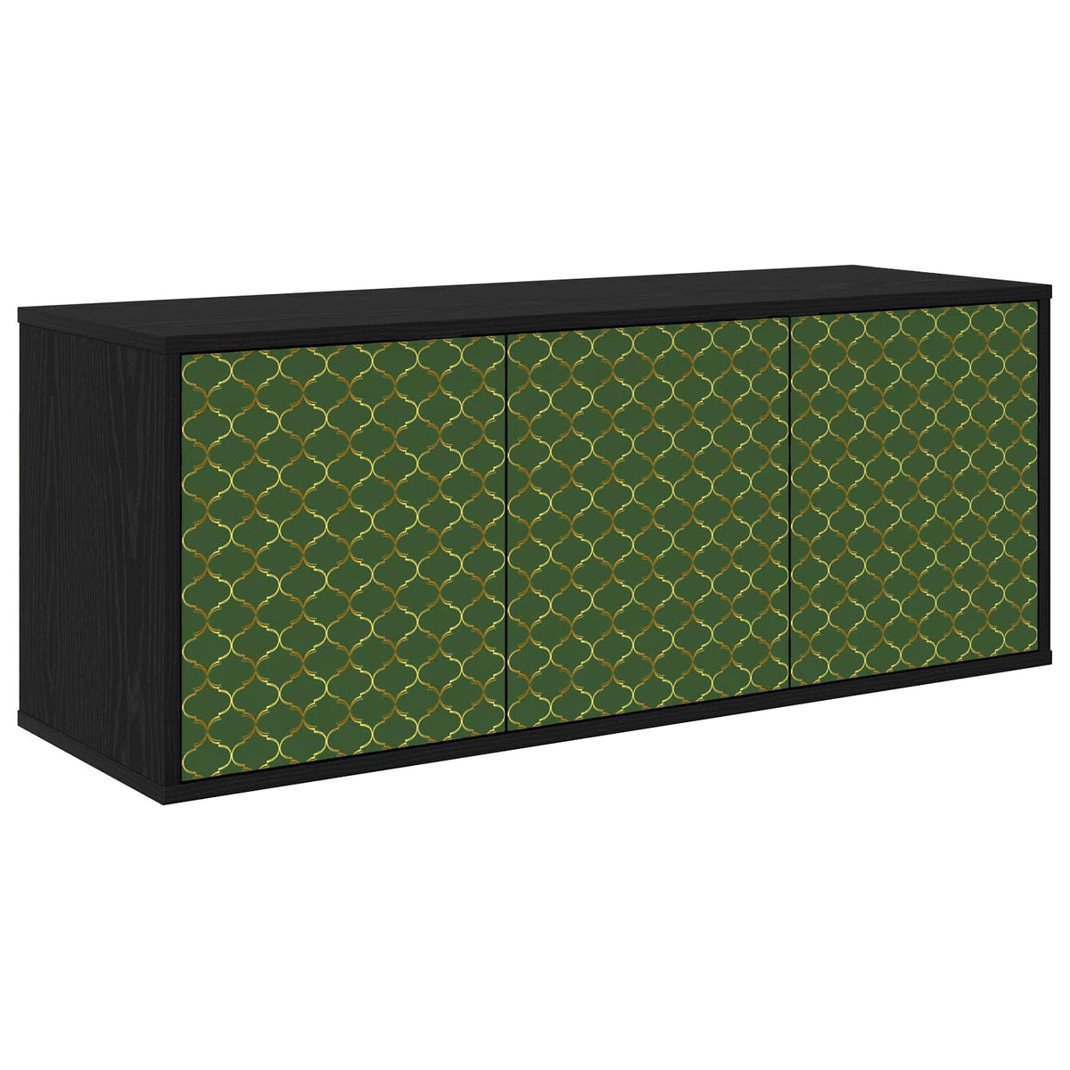 vidaXL Wall-mounted TV Cabinet GELEEN 102 x 33 x 40 cm Black Oak 2