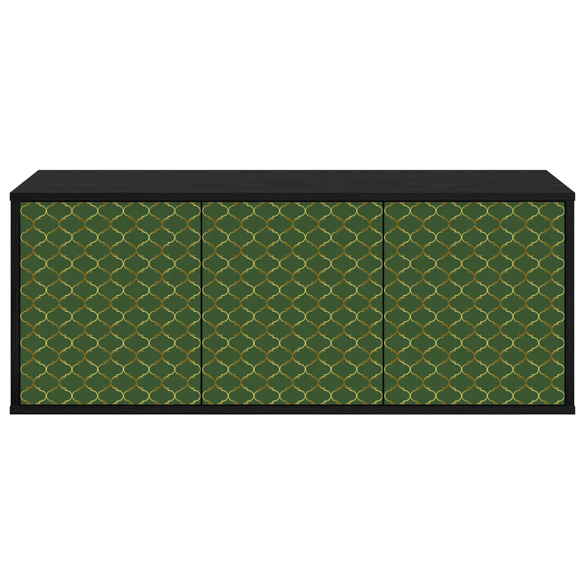 vidaXL Wall-mounted TV Cabinet GELEEN 102 x 33 x 40 cm Black Oak 4
