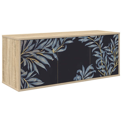 vidaXL Wall-mounted TV Cabinet DOKKUM 102 x 33 x 40 cm Sonoma Oak 2
