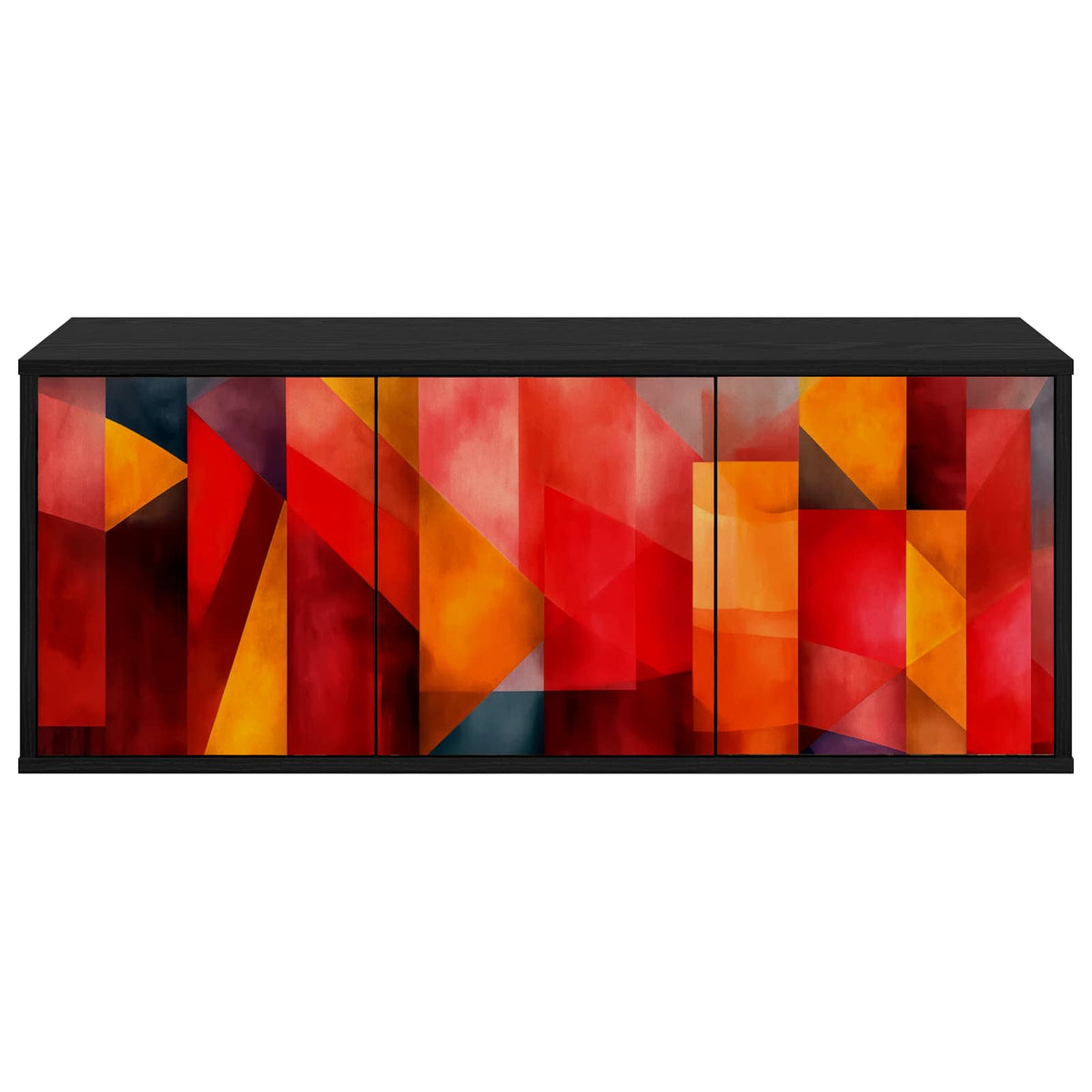 vidaXL Wall-mounted TV Cabinet HEESCH 102 x 33 x 40 cm Black Oak 4