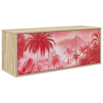 vidaXL Wall-mounted TV Cabinet AACHEN 102 x 33 x 40 cm Sonoma Oak 2