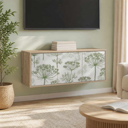 vidaXL Wall-mounted TV Cabinet GOTHA 102 x 33 x 40 cm Sonoma Oak 1