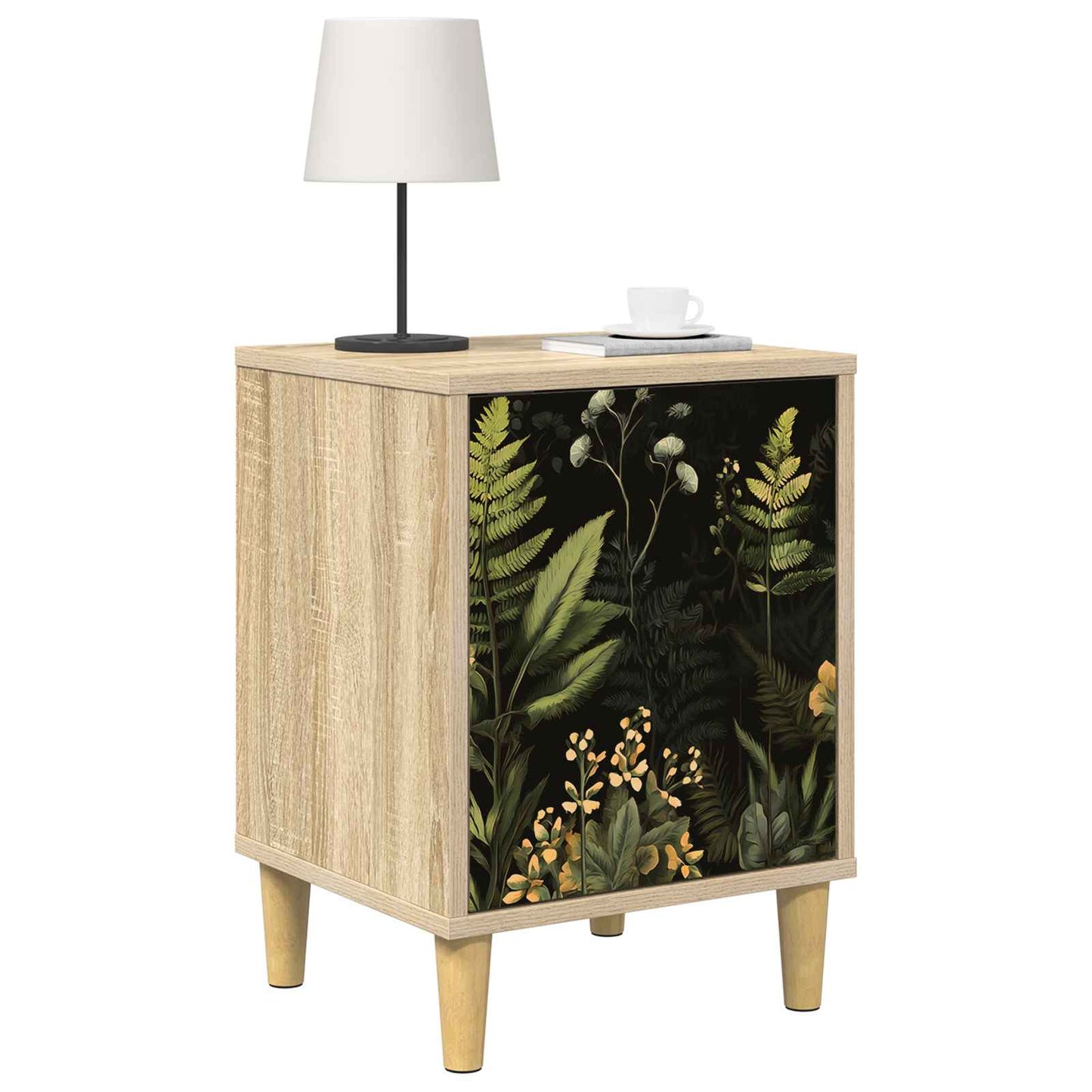 vidaXL Bedside Cabinet RHENEN 2 pcs Sonoma Oak 36 x 33 x 50 cm 3