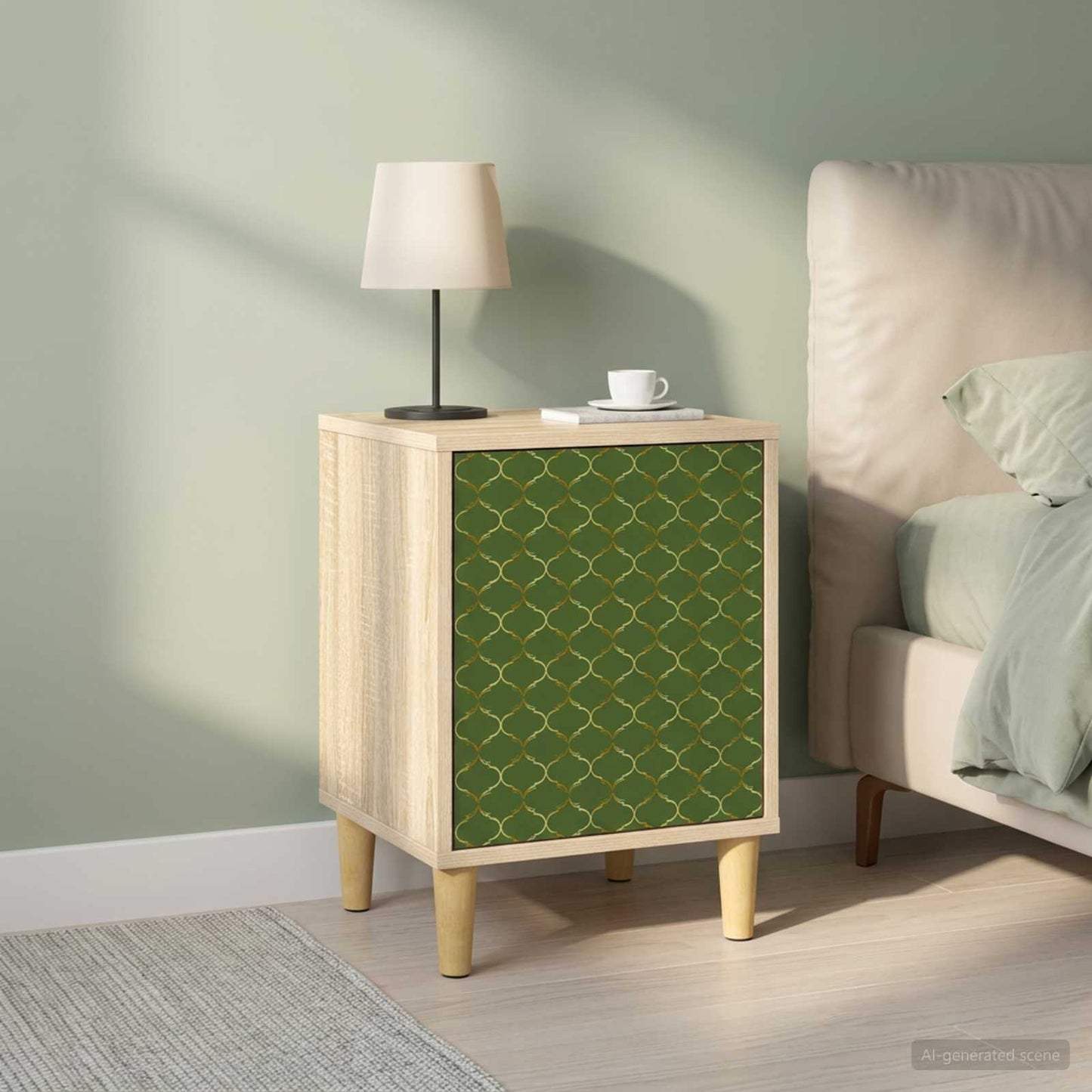 vidaXL Bedside Cabinet GELEEN 2 pcs Sonoma Oak 36 x 33 x 50 cm 1
