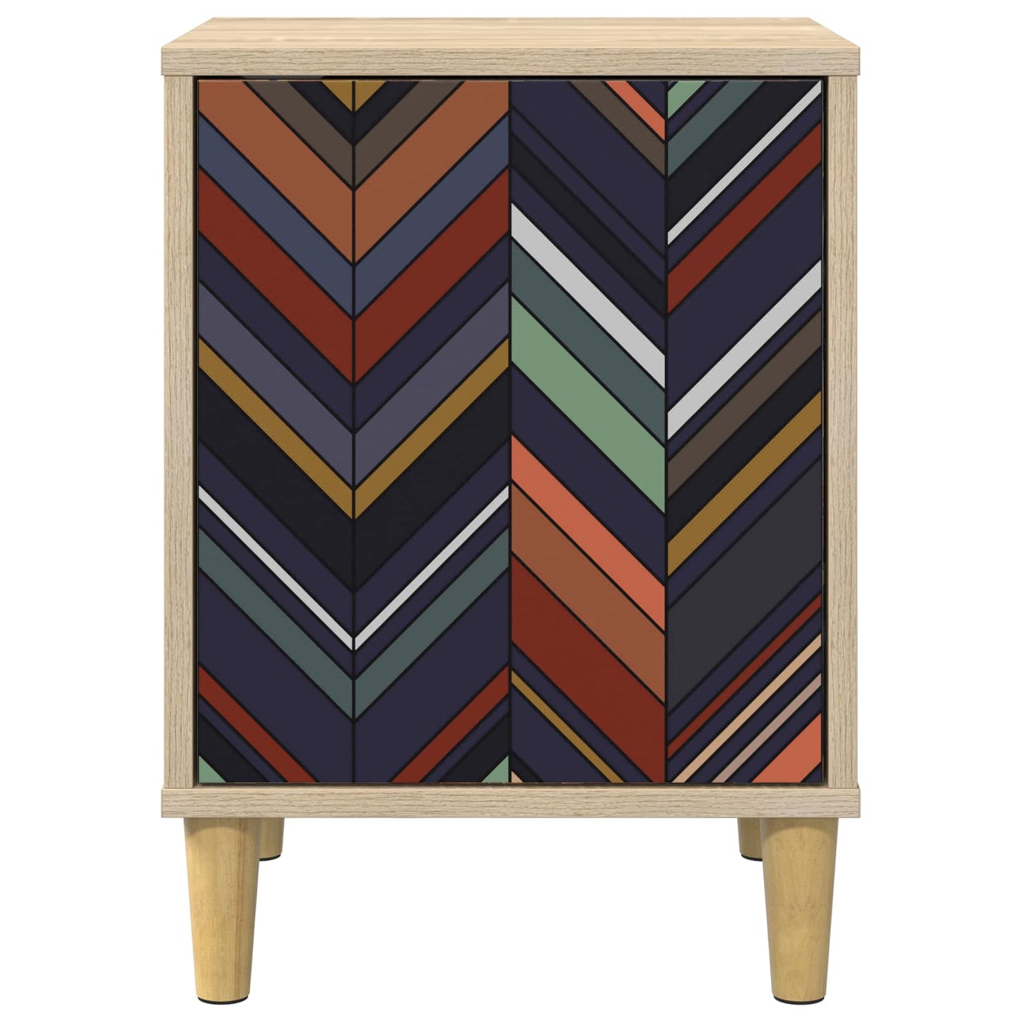vidaXL Bedside Cabinet OMMEN 2 pcs Sonoma Oak 36 x 33 x 50 cm 6