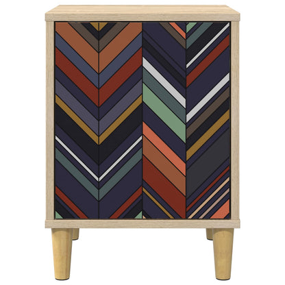 vidaXL Bedside Cabinet OMMEN 2 pcs Sonoma Oak 36 x 33 x 50 cm 6