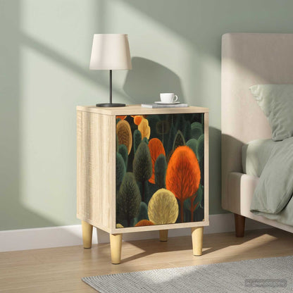 vidaXL Bedside Cabinet ZAANDAM 2 pcs Sonoma Oak 36 x 33 x 50 cm 4
