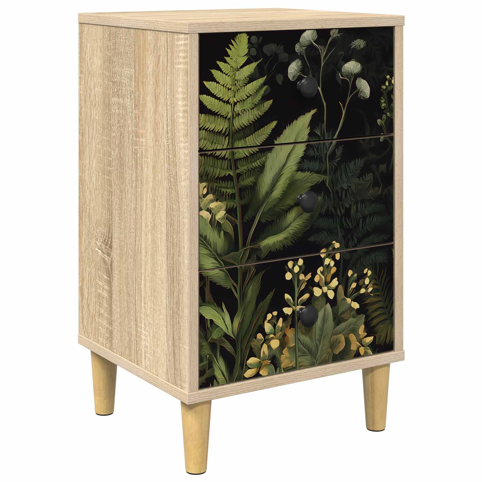 vidaXL Bedside Cabinet RHENEN Sonoma Oak 36 x 33 x 60 cm 2