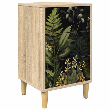 vidaXL Bedside Cabinet RHENEN Sonoma Oak 36 x 33 x 60 cm 2