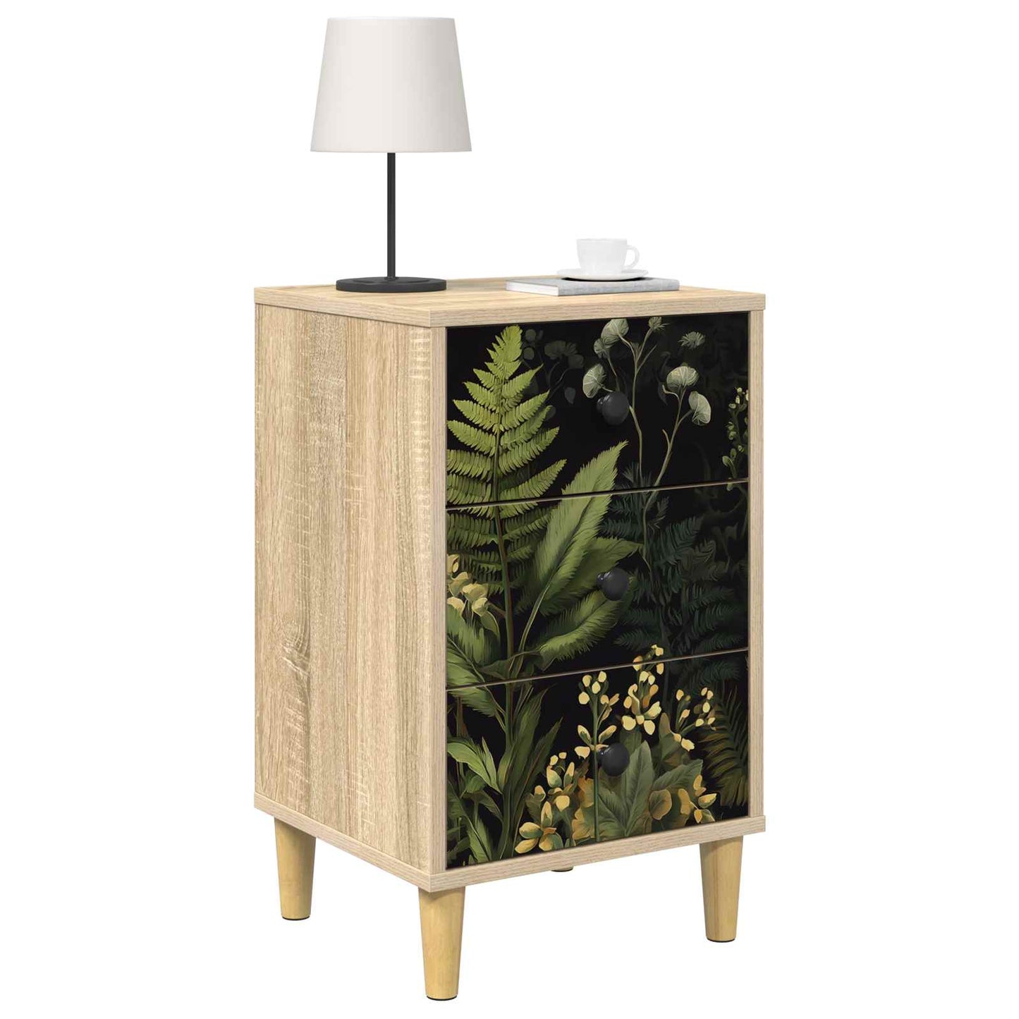 vidaXL Bedside Cabinet RHENEN Sonoma Oak 36 x 33 x 60 cm 3