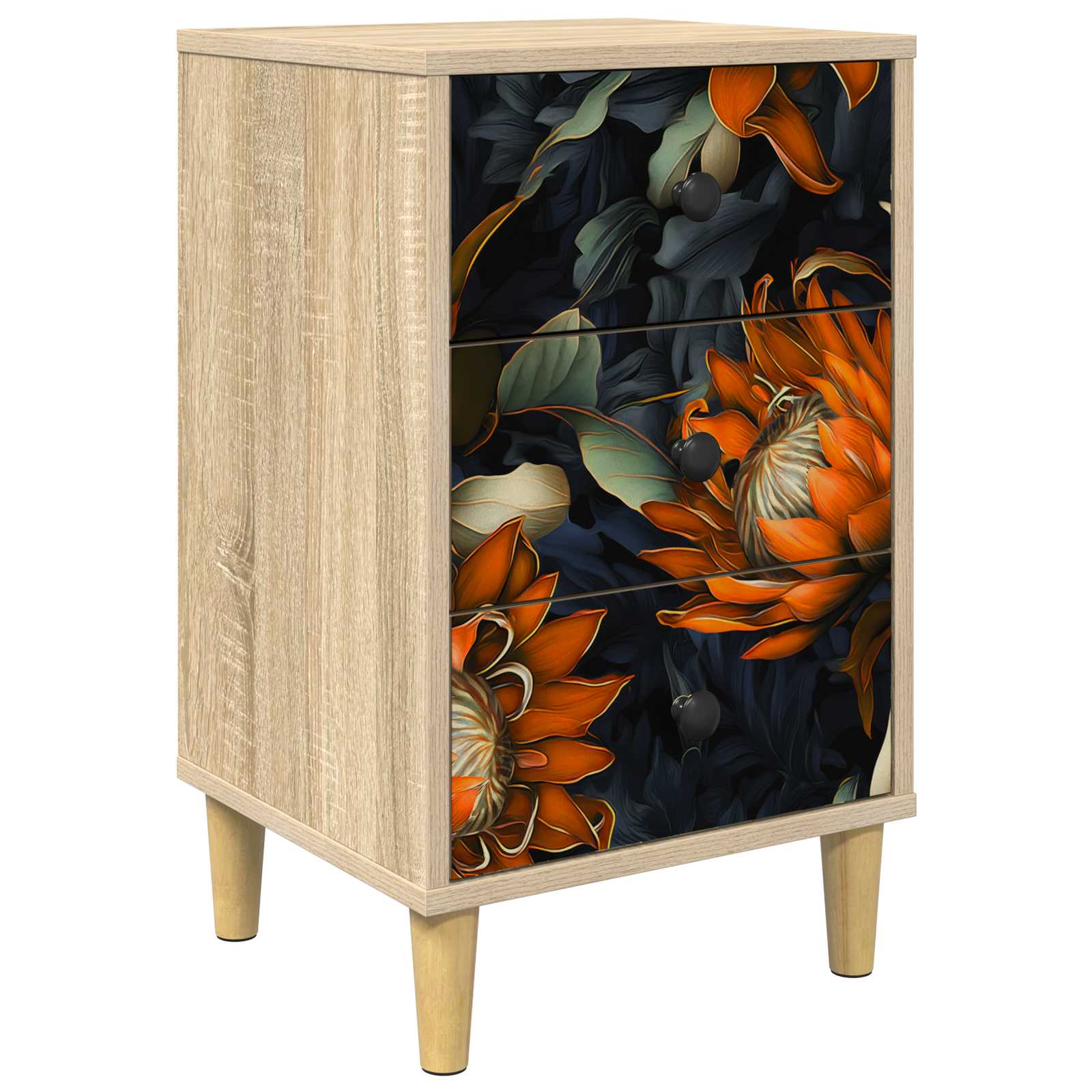 vidaXL Bedside Cabinet LOCHEM Sonoma Oak 36 x 33 x 60 cm 2