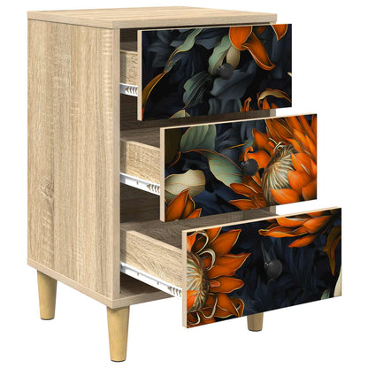 vidaXL Bedside Cabinet LOCHEM Sonoma Oak 36 x 33 x 60 cm 4