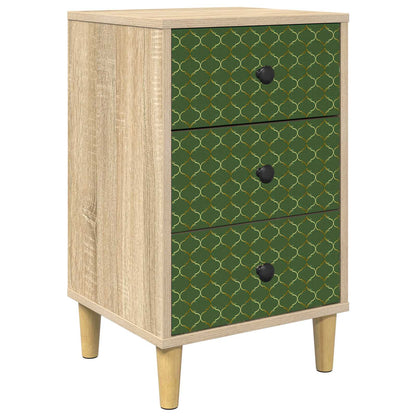 vidaXL Bedside Cabinet GELEEN Sonoma Oak 36 x 33 x 60 cm 2