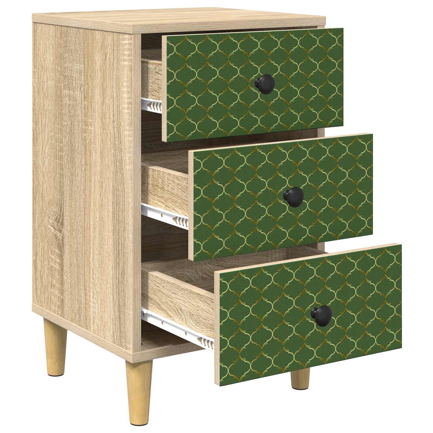 vidaXL Bedside Cabinet GELEEN Sonoma Oak 36 x 33 x 60 cm 4