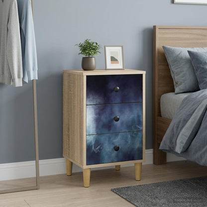vidaXL Bedside Cabinet RAALTE Sonoma Oak 36 x 33 x 60 cm 1