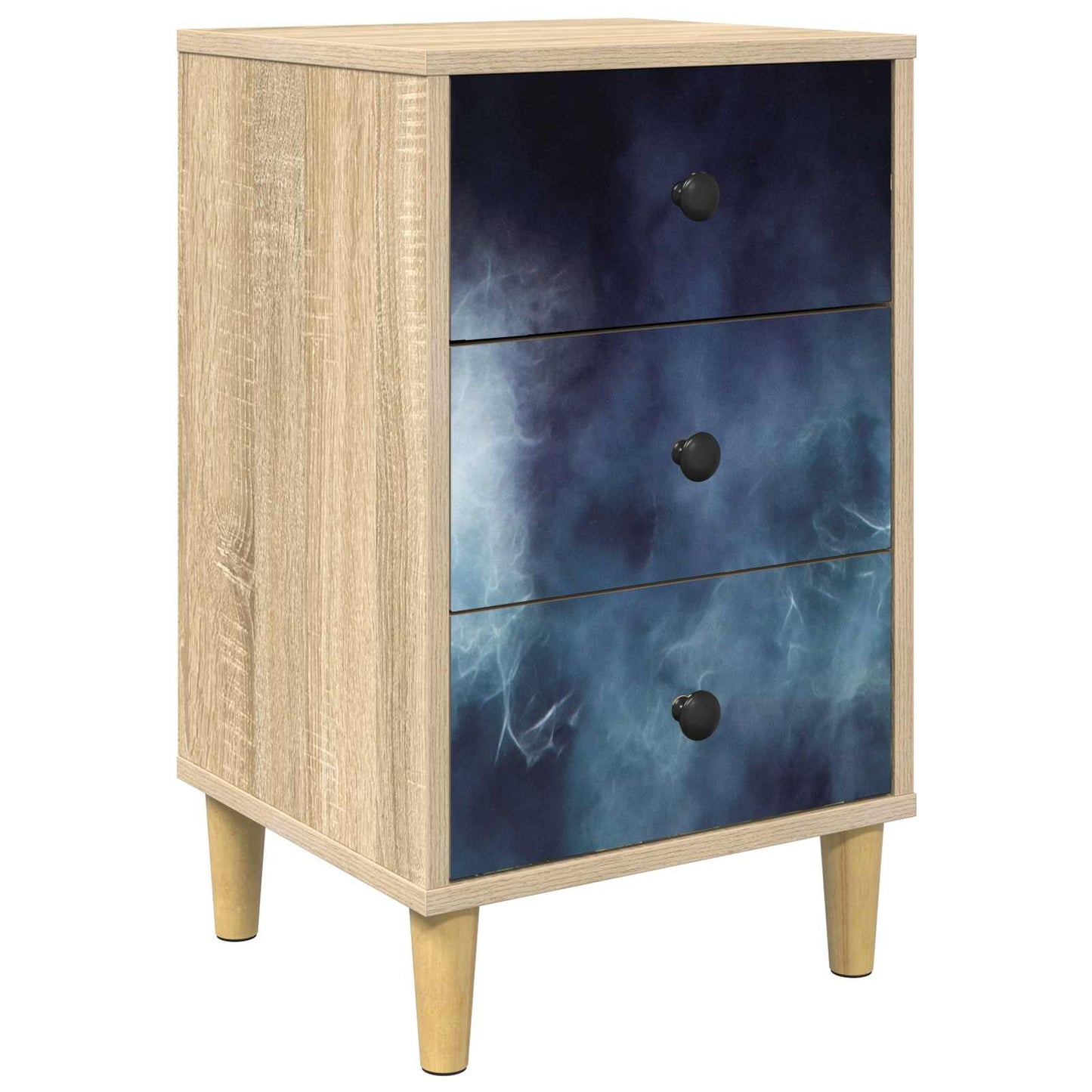 vidaXL Bedside Cabinet RAALTE Sonoma Oak 36 x 33 x 60 cm 2
