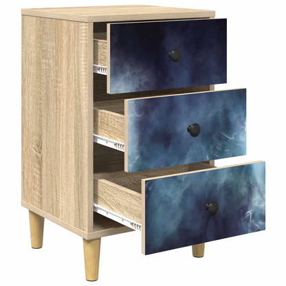 vidaXL Bedside Cabinet RAALTE Sonoma Oak 36 x 33 x 60 cm 4
