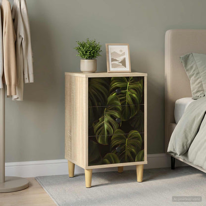 vidaXL Bedside Cabinet ELBURG Sonoma Oak 36 x 33 x 60 cm 1