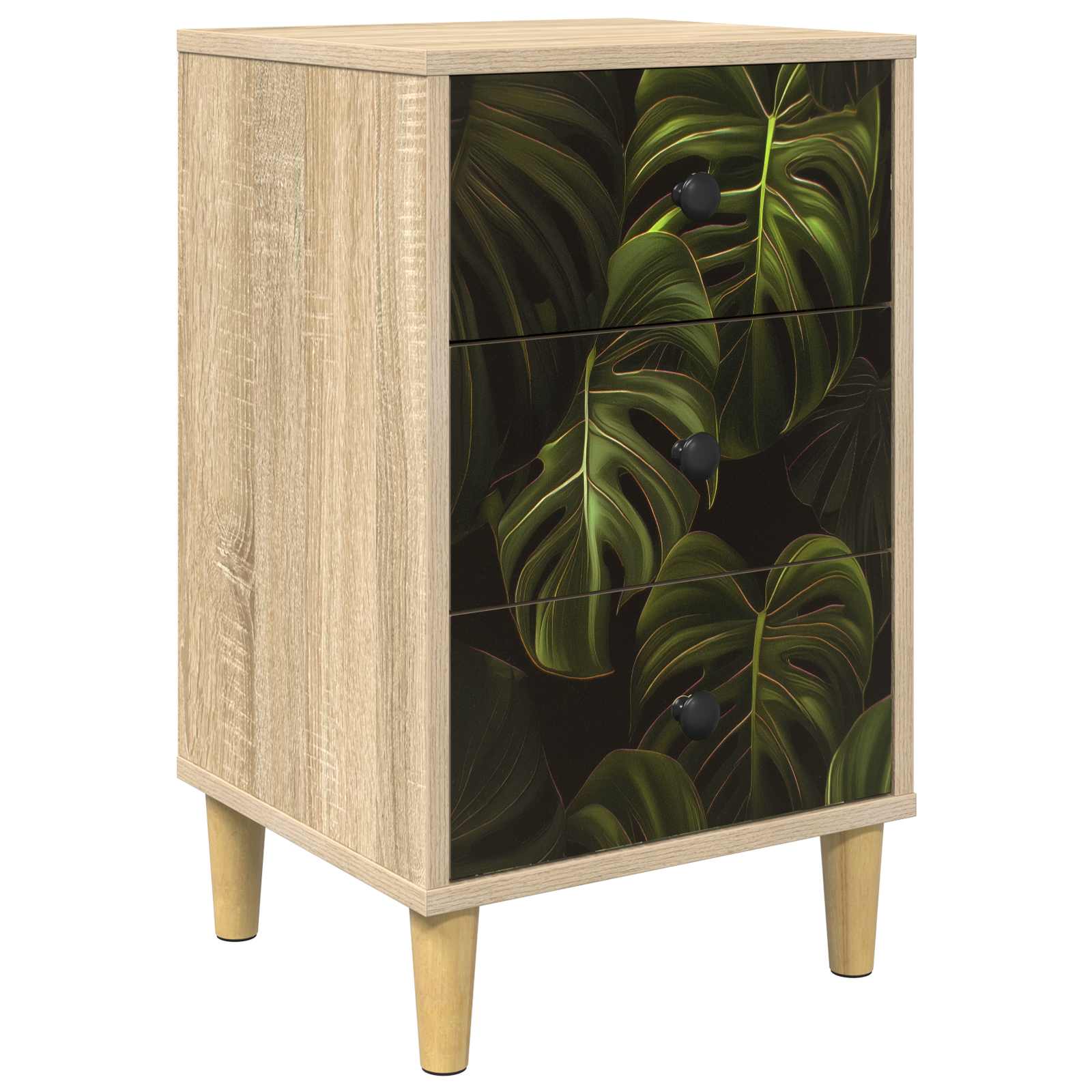 vidaXL Bedside Cabinet ELBURG Sonoma Oak 36 x 33 x 60 cm 2