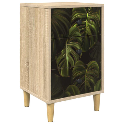 vidaXL Bedside Cabinet ELBURG Sonoma Oak 36 x 33 x 60 cm 2