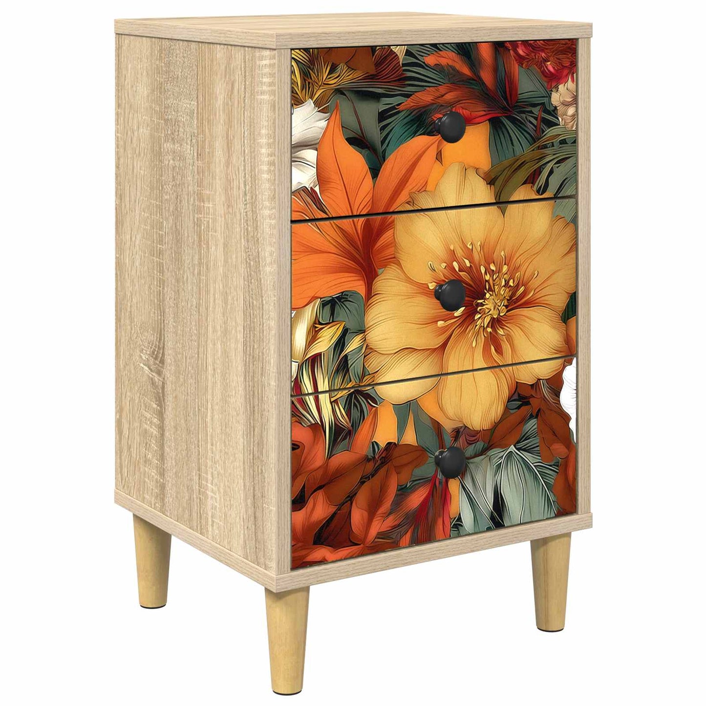 vidaXL Bedside Cabinet GENNEP Sonoma Oak 36 x 33 x 60 cm 2