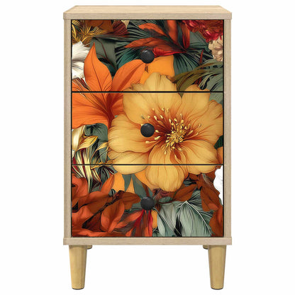 vidaXL Bedside Cabinet GENNEP Sonoma Oak 36 x 33 x 60 cm 5