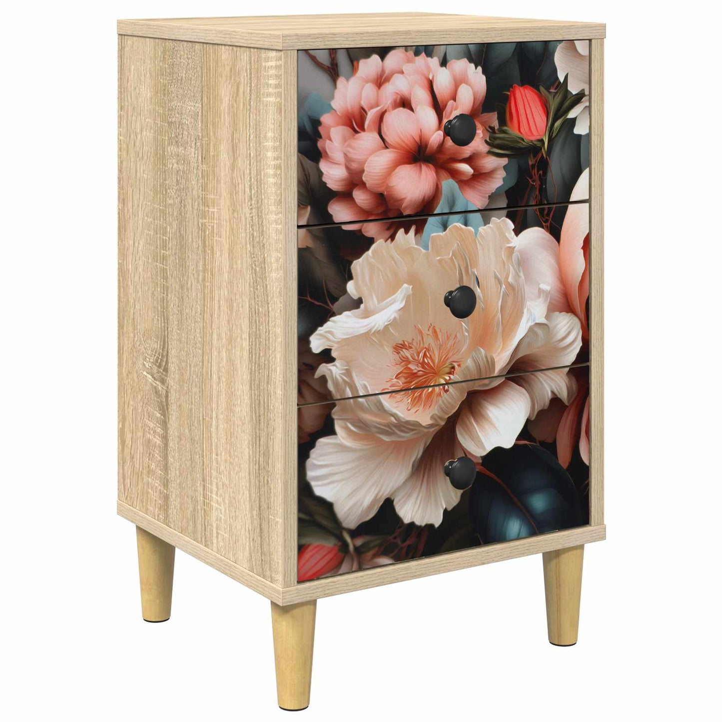 vidaXL Bedside Cabinet BORNE Sonoma Oak 36 x 33 x 60 cm 2