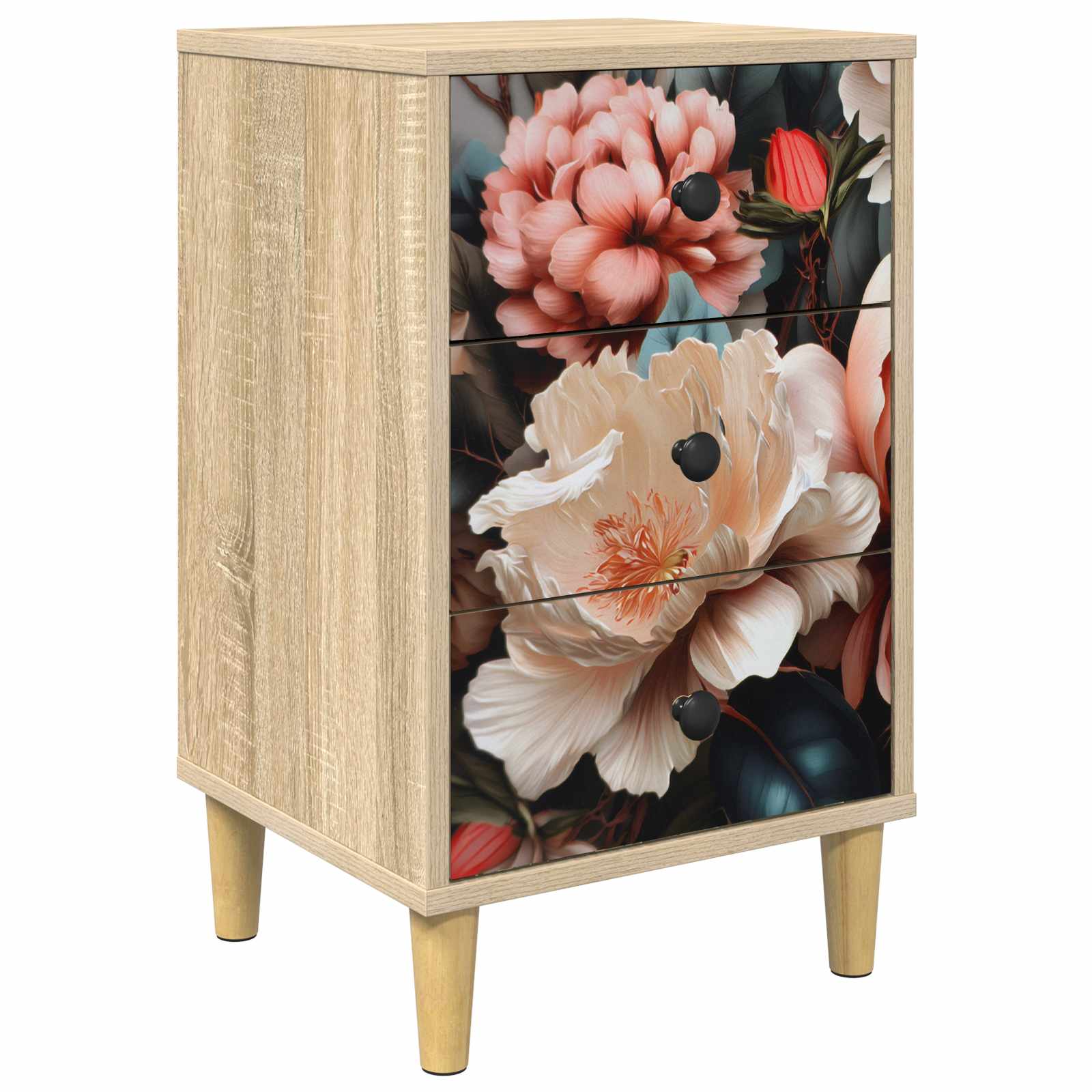 vidaXL Bedside Cabinet BORNE Sonoma Oak 36 x 33 x 60 cm 2