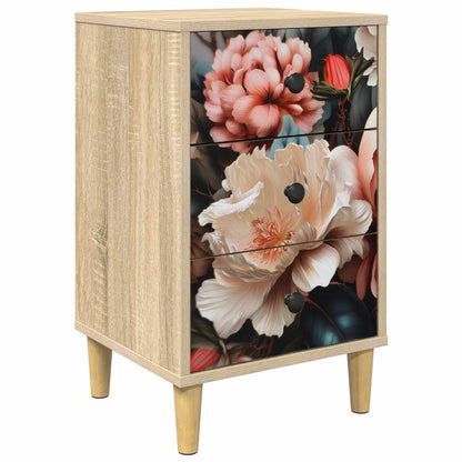 vidaXL Bedside Cabinet BORNE Sonoma Oak 36 x 33 x 60 cm 2