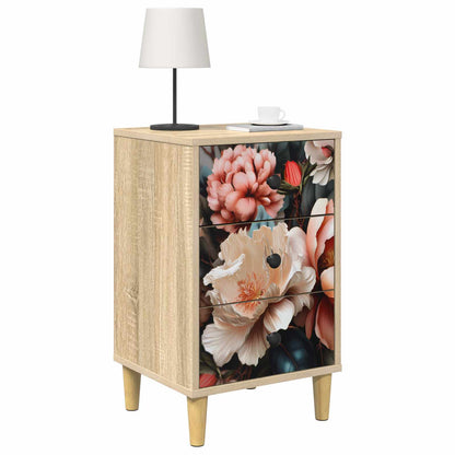 vidaXL Bedside Cabinet BORNE Sonoma Oak 36 x 33 x 60 cm 3