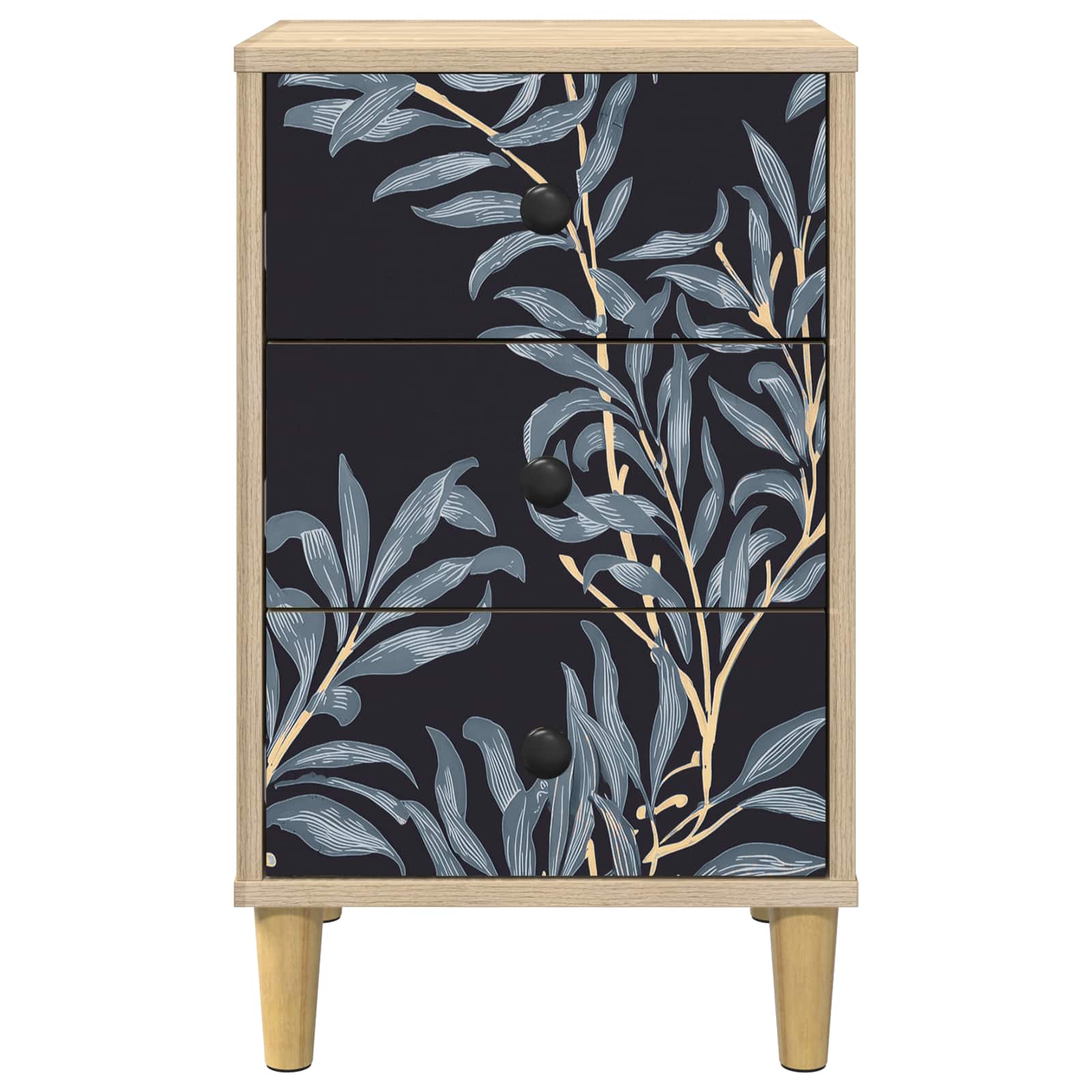 vidaXL Bedside Cabinet DOKKUM Sonoma Oak 36 x 33 x 60 cm 5