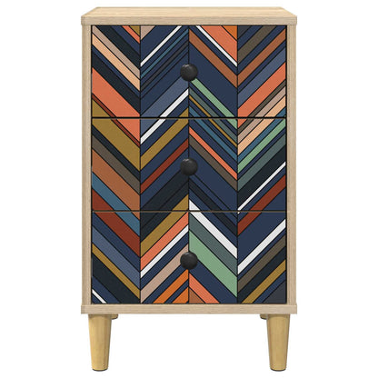 vidaXL Bedside Cabinet OMMEN Sonoma Oak 36 x 33 x 60 cm 5