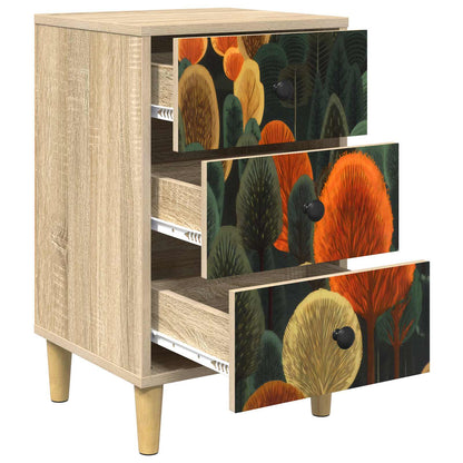 vidaXL Bedside Cabinet ZAANDAM Sonoma Oak 36 x 33 x 60 cm 4