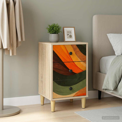 vidaXL Bedside Cabinet BONN Sonoma Oak 36 x 33 x 60 cm Engineered Wood 1