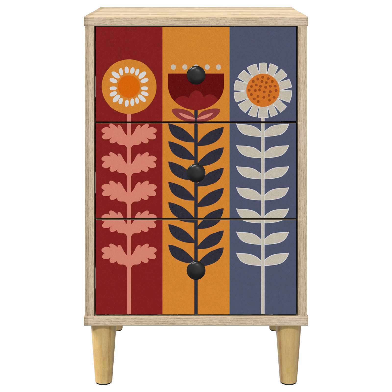 vidaXL Bedside Cabinet ESSEN Sonoma Oak 36 x 33 x 60 cm 5