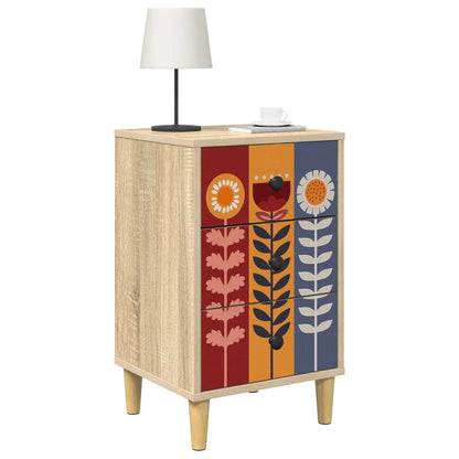 vidaXL Bedside Cabinet ESSEN Sonoma Oak 36 x 33 x 60 cm 3
