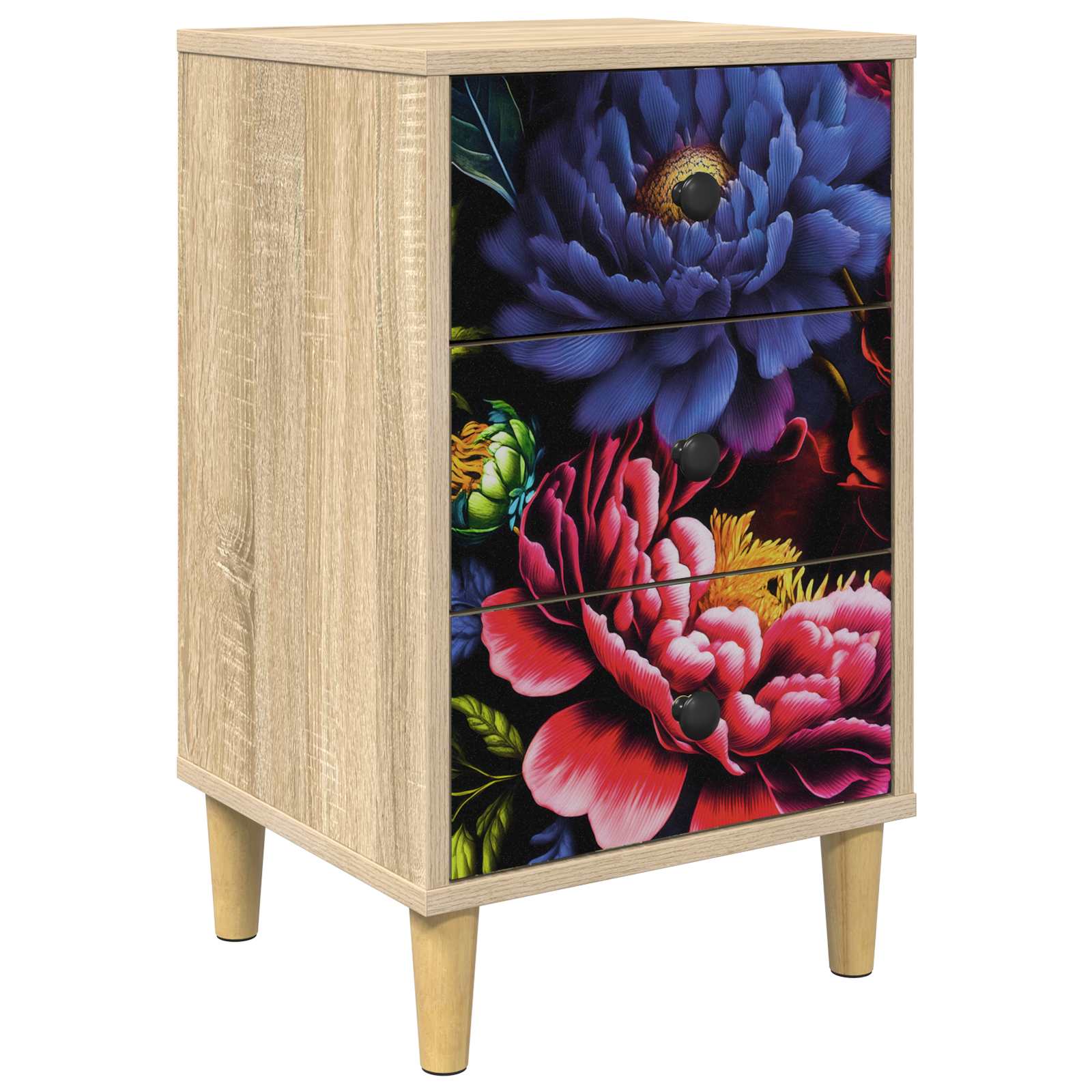 vidaXL Bedside Cabinet KIEL Sonoma Oak 36 x 33 x 60 cm Engineered Wood 2