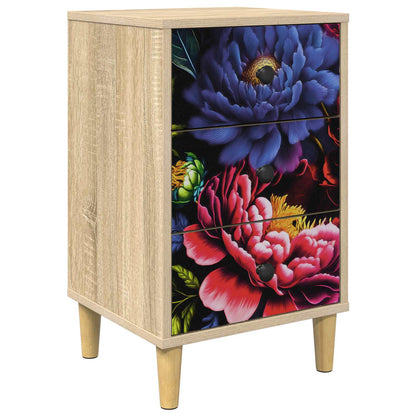 vidaXL Bedside Cabinet KIEL Sonoma Oak 36 x 33 x 60 cm Engineered Wood 2